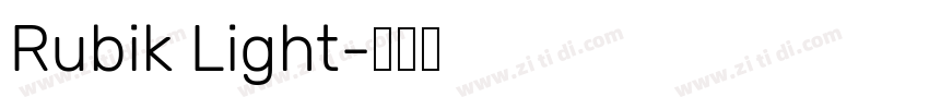 Rubik Light字体转换